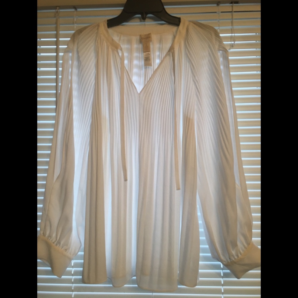 Chico’s pleated blouse